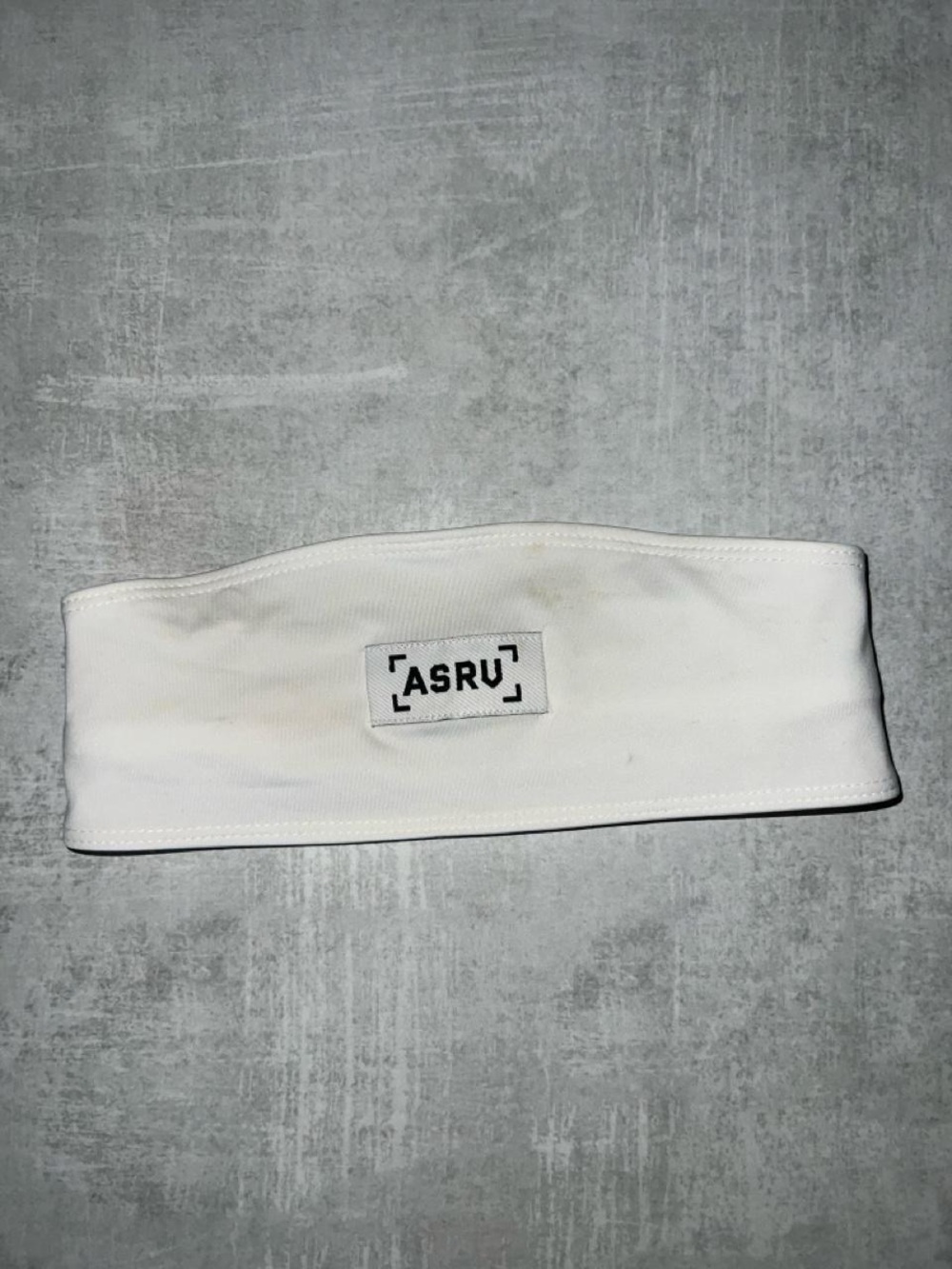 ASRV White Logo Athletic Headband